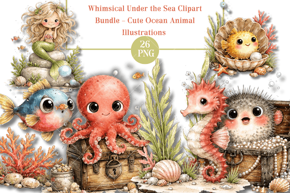 Download Whimsical Under the Sea Clipart - Under the sea clipart Collection